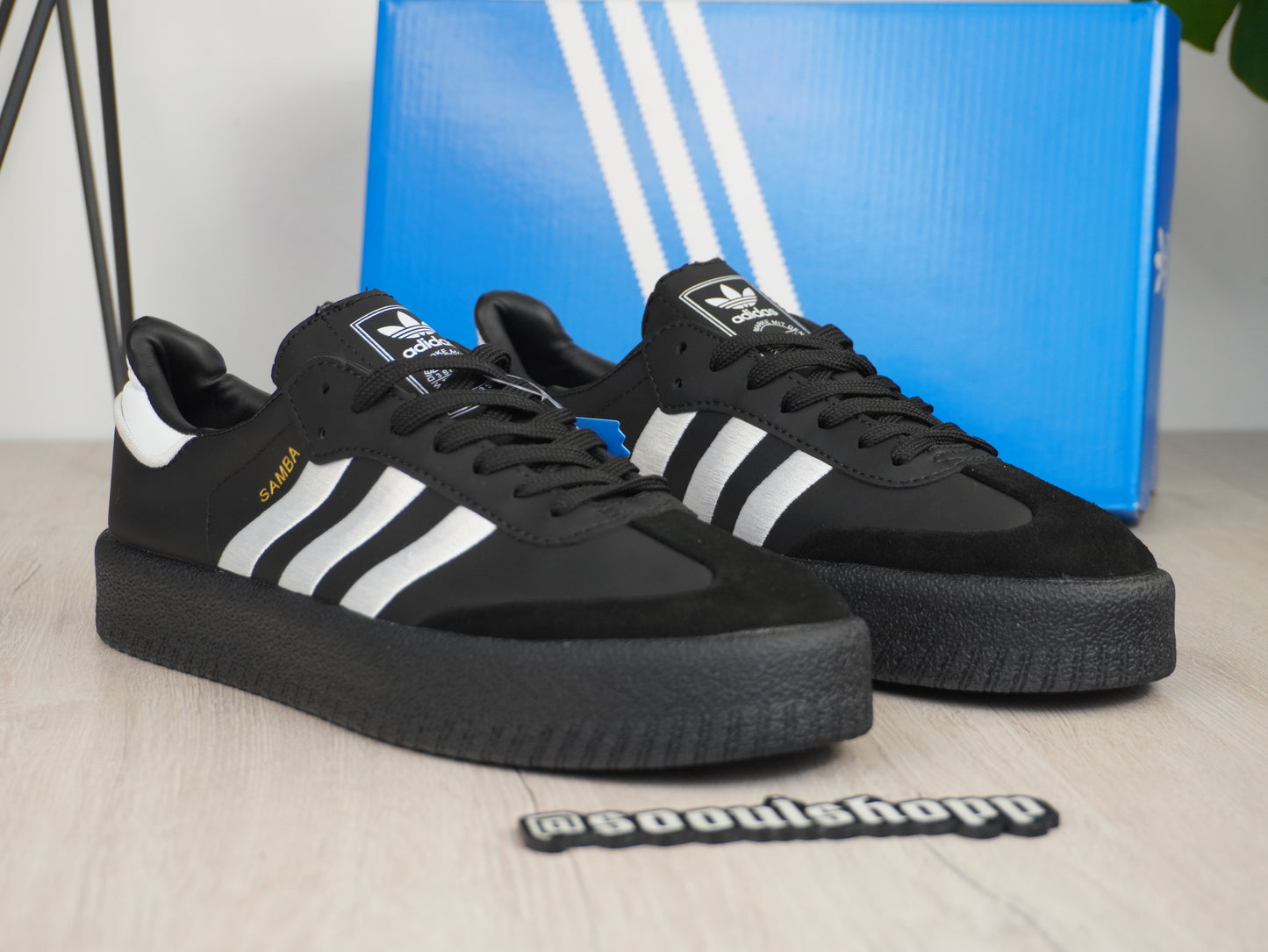Adidas Sambae (Black and White)