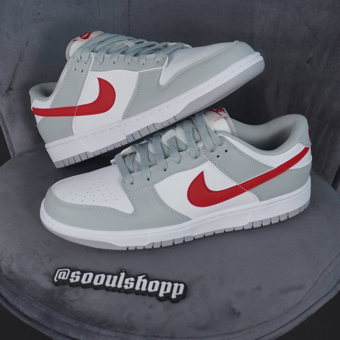 Nike Dunk Low GS Gray/Red/White