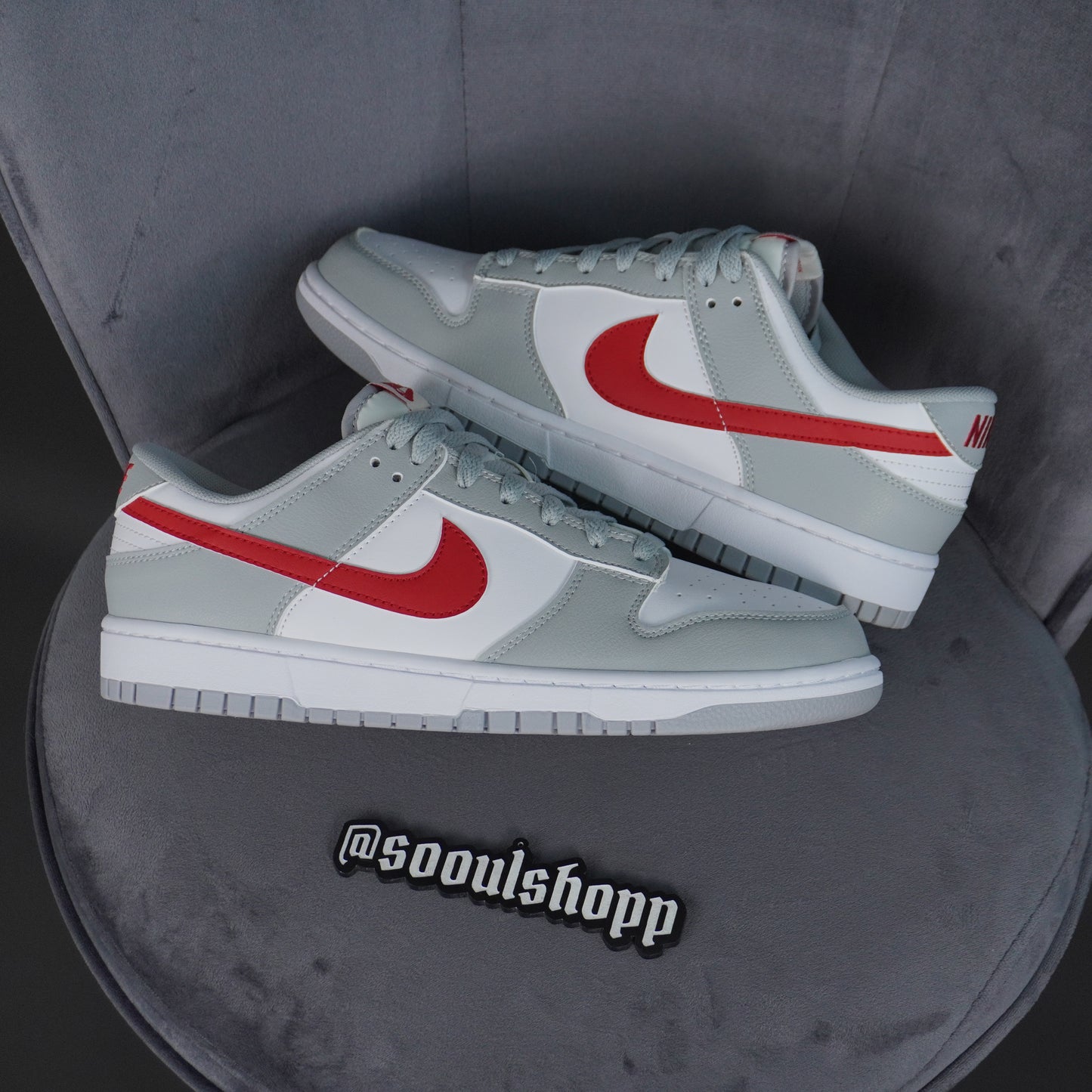 Nike Dunk Low GS Gray/Red/White